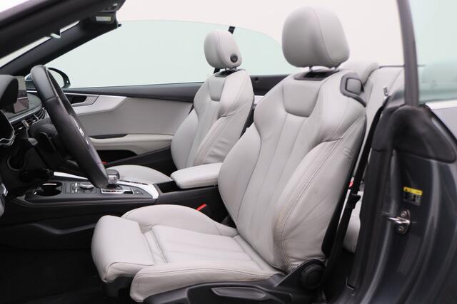 Audi A5 Cabriolet 40 TFSI Sport S Line Edition Leer, Apple Carplay, Verwarmd Stuurwiel, Cruise, PDC, Navigatie, LED, 20''