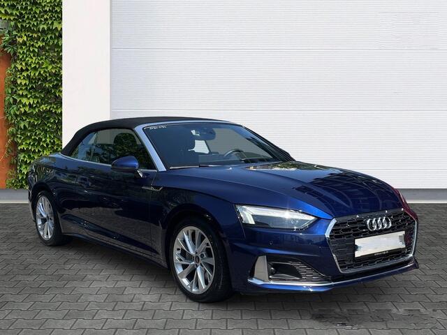 Audi A5 Cabriolet 40 Tfsi S-Tronic (150kW/204pk) ** MATRIX, LEDER, VIRTUAL, NEKVERW, 18-inch LMV, ADAPT. CRUISE ** 1e EIG - ¤ 26.300,= onder NP ** ** INFORMEER OOK NAAR ONZE AANTREKKELIJKE FINANCIAL-LEASE TARIEVEN **
