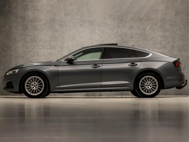 Audi A5 Sportback 35 TFSI Sport 150Pk Automaat (SCHUIFDAK, APPLE CARPLAY, LEDER, STOELVERWARMING, SPORTSTOELEN, GETINT GLAS, TREKHAAK, PARKEERSENSOREN, NIEUWE APK, NIEUWSTAAT)