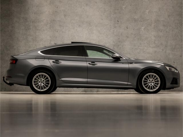 Audi A5 Sportback 35 TFSI Sport 150Pk Automaat (SCHUIFDAK, APPLE CARPLAY, LEDER, STOELVERWARMING, SPORTSTOELEN, GETINT GLAS, TREKHAAK, PARKEERSENSOREN, NIEUWE APK, NIEUWSTAAT)
