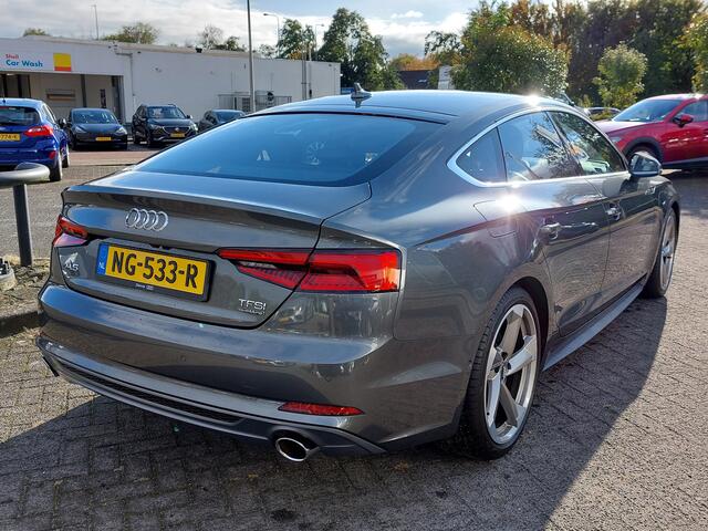 Audi A5 Sportback 2.0 TFSI 252pk Quattro Sport Pro Line S | Navi | B&O Sound | Adap.Cruise | Head-Up | Elek.Stoel.Verstel | Keyless Entry | Dodehoek+Rijstrooksensor | Pdc V+A+Assist+Camera | 19''lm