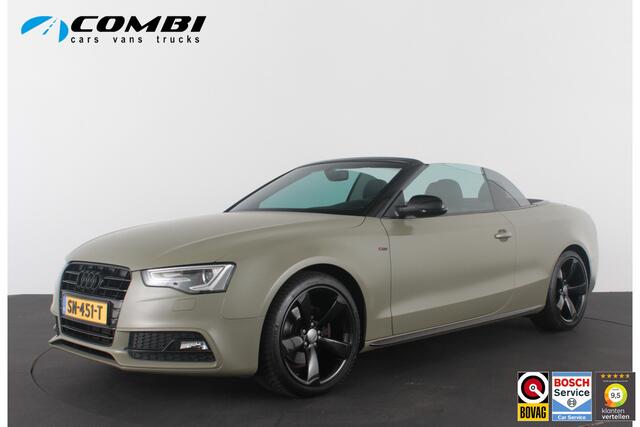 Audi A5 Cabriolet 1.8 TFSI S line > 177pk/Cabrio/Dark Green&black/Sportstoelen verwarmbaar...