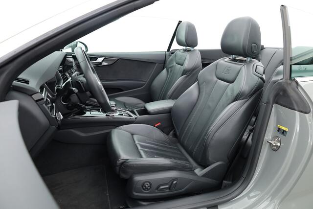Audi A5 Cabriolet 40 TFSI quattro S Line | Virtual Cockpit | 2x S-Line | B&O | Stoel+ Nekverw. | Leder | Drive Select | 360* | NAV + App. connect | Led | ''20 V