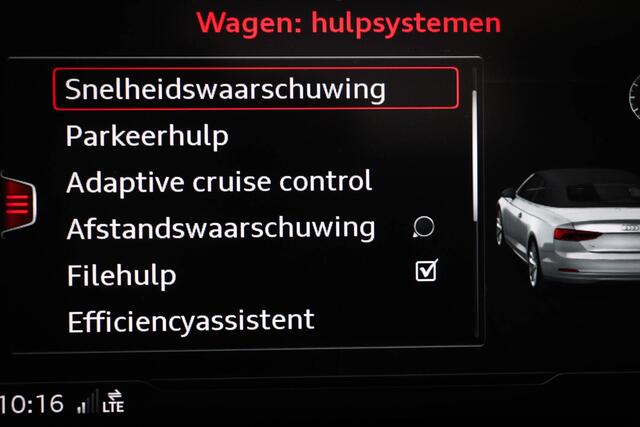 Audi A5 Cabriolet 40 TFSI Design Pro Line Plus | ASSISTANCE PACK | SPORTSTOELEN | STOELVEWARMING | WINDSCHERM | TREKHAAK