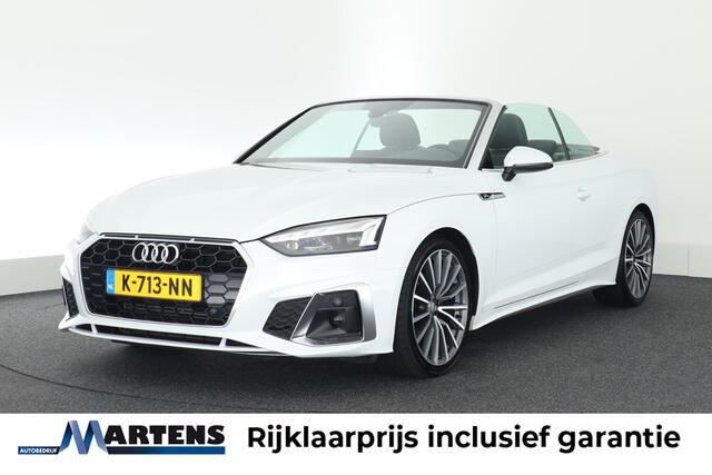 Audi A5 Cabriolet 35 TFSI 150pk S edition Nekverwarming Stoelverwarming Leder Virtual Cockpit Matrix Led 2x S-Line