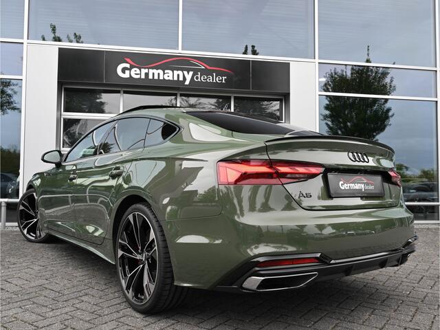 Audi A5 Sportback 40Tfsi 204pk S-Line Black optic District-Green RS-Zetels Pano Virtual B&O