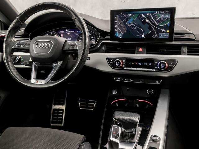 Audi A5 Sportback 40 TFSI quattro S-Line Sport 204Pk Automaat (SCHUIFDAK, 2X S-LINE, BLACK PACK, APPLE CARPLAY, LEDER/ALCANTARA, ELEK SPORTSTOELEN, CAMERA, SFEERVERLICHTING, ADAPTIVE CRUISE, STOELVERWARMING, MASSAGE, NIEUWSTAAT)