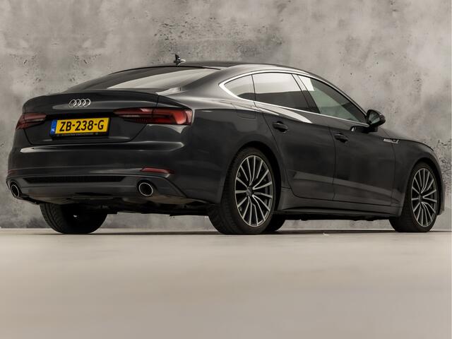 Audi A5 Sportback 35 TFSI S-Line Sport Automaat (2X S-LINE, APPLE CARPLAY, GROOT NAVI, CLIMATE, SPORTSTOELEN, LEDER, GETINT GLAS, PARKEERSENSOREN, NIEUWSTAAT)