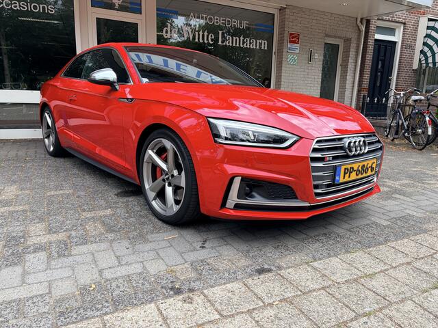 Audi A5 Coupé 3.0 TFSI S5 quattro Pro Line Plus Alarm klasse 5 volgsysteem/Elektr. clim. control/Sportonderstel/Elektr. verw. lederen voorstoelen/Schakelpeddels aan stuur/Navi full map/Achteruitrijcamera/Multfunct. lederen stuur/Cruise con