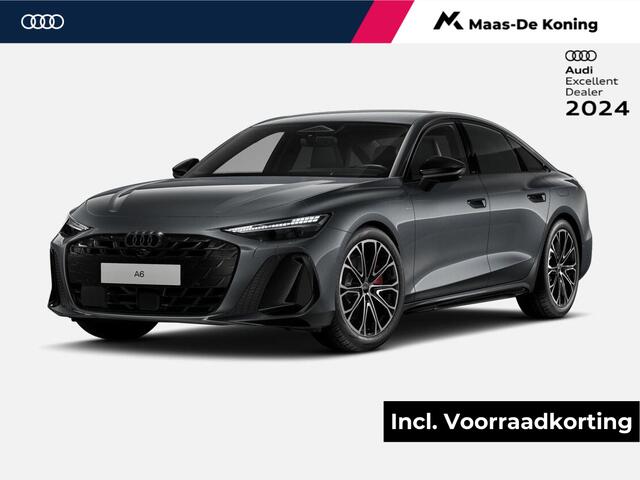 Audi A6 Limousine 2.0 e-hybrid quattro S Edition 299 PK · Elektrisch verstelbare stoelen · Tech plus · 20" LM Velgen · S-interieur sportstoelen zwart leder