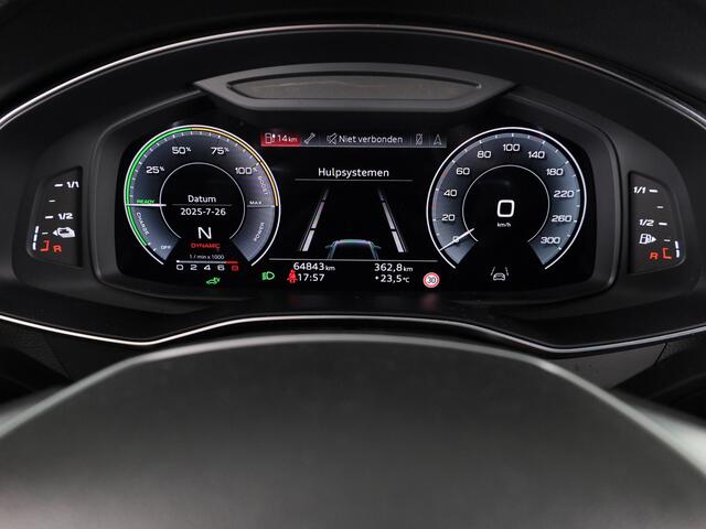 Audi A6 Limousine 50 TFSI e quattro S edition Audi A6 50 TFSI e quattro Business edition 300 pk Automaat (S-Tronic) | Panoramadak | Navigatie | Head-up display | Rondomzicht camera |
