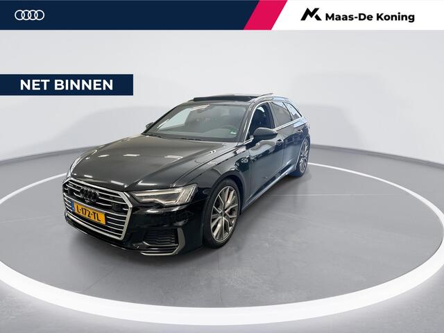 Audi A6 Avant 55 TFSIe 367pk Tiptronic Quattro Competition · S-line · Panoramadak · Elek. Trekhaak · Stoelventilatie · Elek. Voorstoelen · 360 Camera · 20'' Inch ·