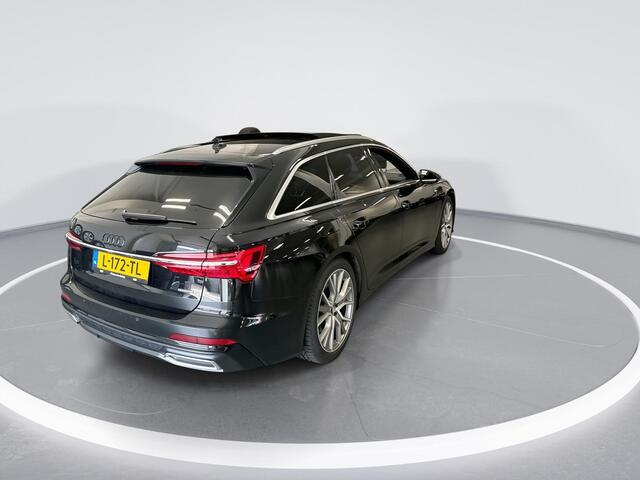 Audi A6 Avant 55 TFSIe 367pk Tiptronic Quattro Competition · S-line · Panoramadak · Elek. Trekhaak · Stoelventilatie · Elek. Voorstoelen · 360 Camera · 20'' Inch ·