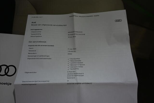 Audi A6 Avant 45 TDI quattro Navigatie Matrix LED Luchtvering Vitrual Cockpit Stoelverwarming Inruil Mogelijk!