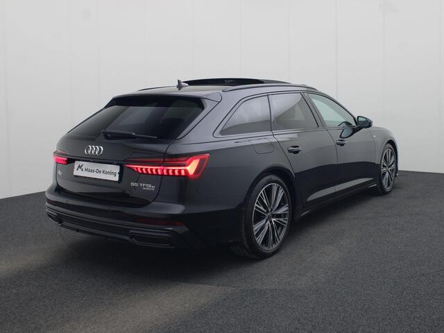 Audi A6 Avant 55 TFSIe 367pk quattro Pro Line S Competition · Panoramadak · Camera · Apple/Android Car Play · HEAD-UP Display · Dodehoeksensoren · Adaptive CC · Leder/Alcantara