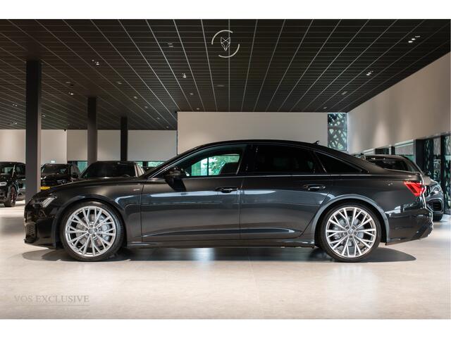 Audi A6 Limousine 55 TFSI Quattro DESIGN S-Line Pro Line Plus Luchtvering|4W-sturing|B&O Advanced|21"|ACC|HUD|Softclose|MEM|360°|Blackline|LED|Nachtzicht|New Service