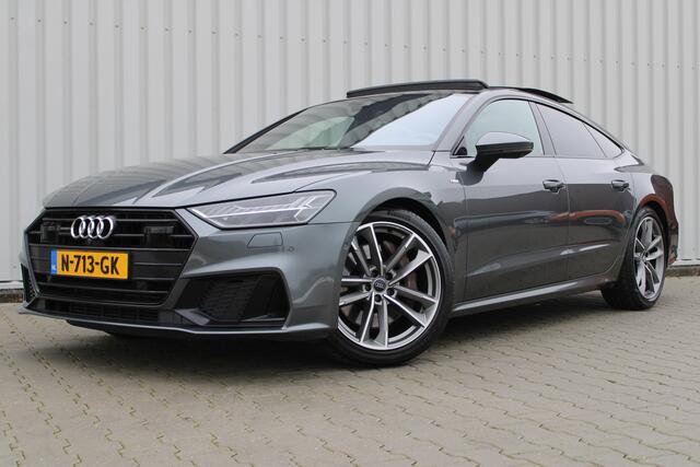 Audi A7 Sportback 55 TFSI quattro Pro Line S | Incl. 12 maanden garantie | Schuif/kantel panorama dak | 360° camera | Head-up display | Wegklapbare trekhaak | Matrix koplampen | Soft close | Memory zetels | Dode hoek detectie | Elektrische achterklep | Bowers & W