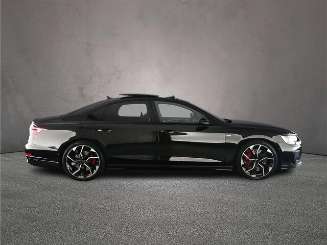 Audi A8 60 TFSI e quattro | Pano | B&O | Audi Exclusive | Head Up | 4-Wielbesturing | Entertainment | HD-Matrix | ACC | 360Cam | S-Line | Leder | Trekhaak | 21 inch | Massage |
