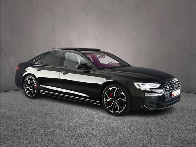 Audi A8 60 TFSI e quattro | Pano | B&O | Audi Exclusive | Head Up | 4-Wielbesturing | Entertainment | HD-Matrix | ACC | 360Cam | S-Line | Leder | Trekhaak | 21 inch | Massage |
