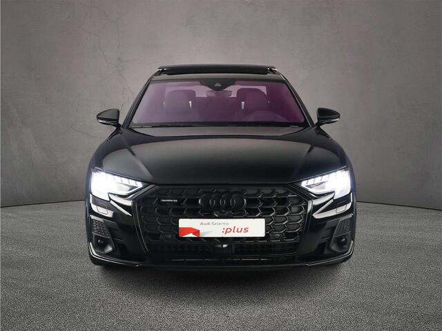 Audi A8 60 TFSI e quattro | Pano | B&O | Audi Exclusive | Head Up | 4-Wielbesturing | Entertainment | HD-Matrix | ACC | 360Cam | S-Line | Leder | Trekhaak | 21 inch | Massage |