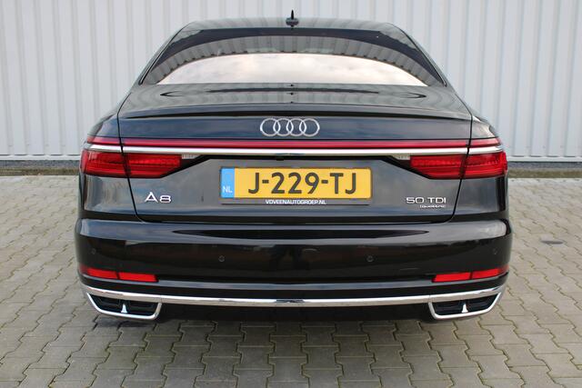 Audi A8 50 TDI quattro Pro Line Plus | Incl. 12 maanden garantie | Memory zetels + stuur | Stoelverwarming | Apple carplay/Android auto | Trekhaak uitklapbaar | Parkeercamera |