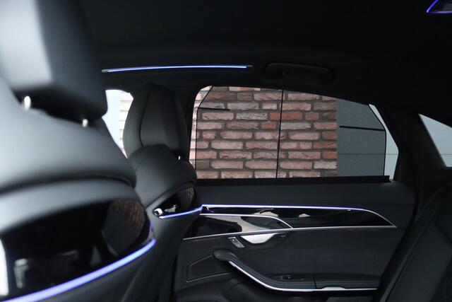 Audi A8 60 TFSI e Quattro S-Line | Luchtvering | ACC | Bang&Olufsen | Massage | Stoelventilatie | HUD | Zonnerollo's | Soft-Close | Hulppakket Tour + Plus | Voorklimatisering | Matrix-LED | Contourstoelen voor |