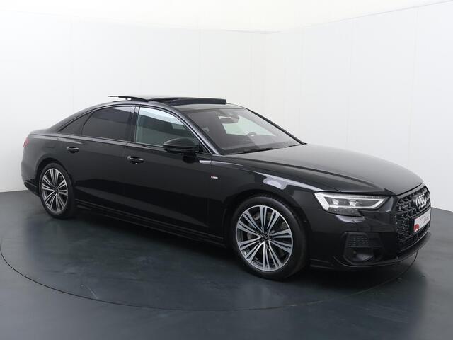 Audi A8 60 TFSI e quattro | 462 PK | Panoramadak | 360 graden Area view | Head-up display | S line | Nachtzicht assistent | Lederen bekleding | Stoel massage | Stoel ventilatie |