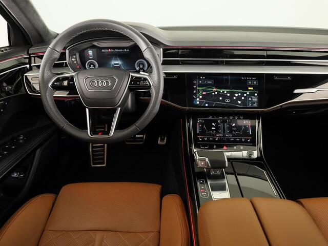 Audi A8 60 TFSI e quattro Lang 462pk |Panoramdak | Head Up display | Ventilatie + massage voor en achter | B&O | Luchtvering