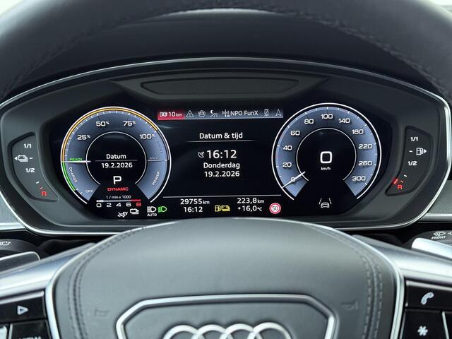 Audi A8 60 TFSI e quattro | 462 PK | Panoramadak | 360 graden Area view | Head-up display | S line | Nachtzicht assistent | Lederen bekleding | Stoel massage | Stoel ventilatie |