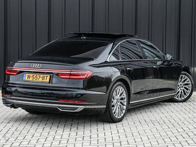 Audi A8 55 TFSI quattro Pro Line Plus 55 TFSI QUATTRO PRO LINE PLUS | LUCHTVERING | STANDKACHEL | VIRTUAL COCKPIT | LUCHTVERING | ADAPTIVE CRUISE | STOELVERWARMING EN -VENTILATIE | MASSAGE | 360 CAMERA | PANORAMADAK | LED | STUURVERWARMING | HEAD-UP | AMBIANCE IN