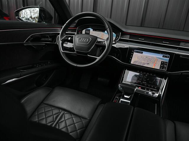 Audi A8 55 TFSI quattro Pro Line Plus 55 TFSI QUATTRO PRO LINE PLUS | LUCHTVERING | STANDKACHEL | VIRTUAL COCKPIT | LUCHTVERING | ADAPTIVE CRUISE | STOELVERWARMING EN -VENTILATIE | MASSAGE | 360 CAMERA | PANORAMADAK | LED | STUURVERWARMING | HEAD-UP | AMBIANCE IN