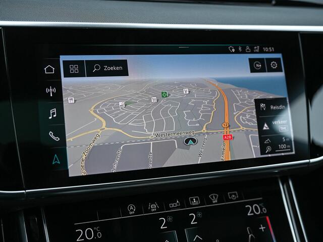 Audi A8 55 TFSI quattro Pro Line Plus 55 TFSI QUATTRO PRO LINE PLUS | LUCHTVERING | STANDKACHEL | VIRTUAL COCKPIT | LUCHTVERING | ADAPTIVE CRUISE | STOELVERWARMING EN -VENTILATIE | MASSAGE | 360 CAMERA | PANORAMADAK | LED | STUURVERWARMING | HEAD-UP | AMBIANCE IN