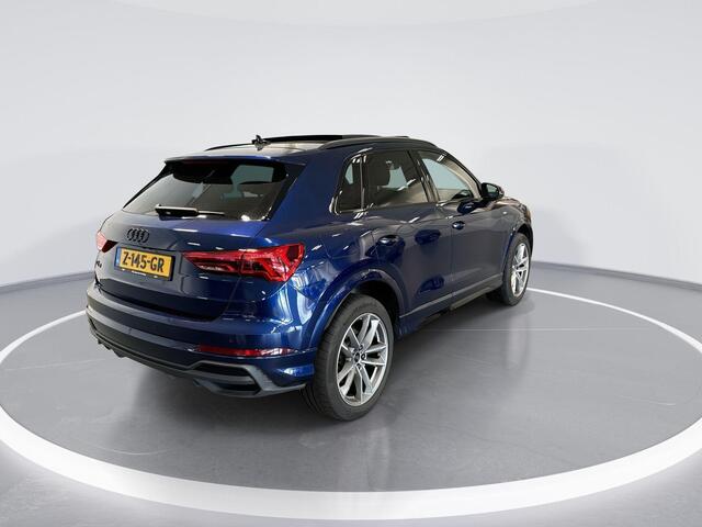 Audi Q3 45 TFSI e S edition · Panoramadak · Camera · Keyless · Dodehoeksensor · Elek. Achterklep · Smartphone Interface · 19'' Inch · Garantie t/m 04-04-2028 of 100.000km