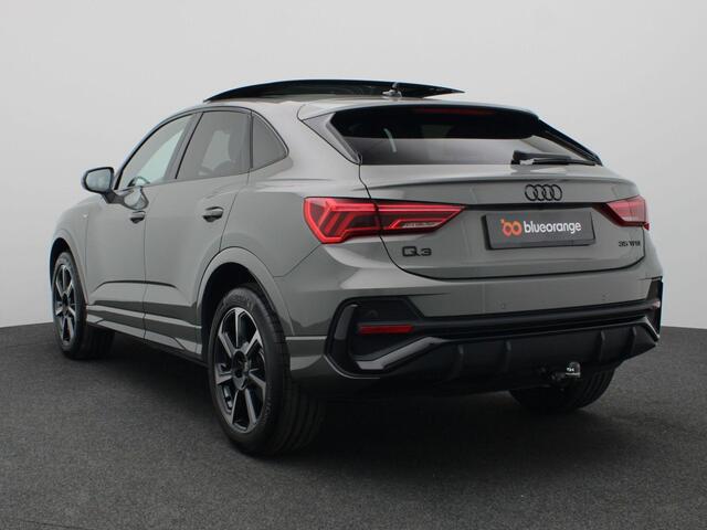 Audi Q3 Sportback 35 TFSI S Edition Competition 150PK DSG S-Line, Pano-Schuifdak, Adaptieve Cruise Controle, Achteruitrijcamera, Keyless, Elektr. Achterklep, Stoelverwarming, Trekhaak, 19" LM Velgen