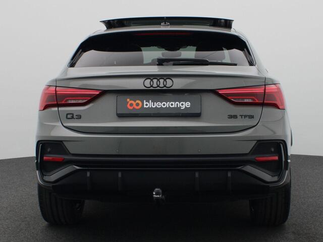 Audi Q3 Sportback 35 TFSI S Edition Competition 150PK DSG S-Line, Pano-Schuifdak, Adaptieve Cruise Controle, Achteruitrijcamera, Keyless, Elektr. Achterklep, Stoelverwarming, Trekhaak, 19" LM Velgen