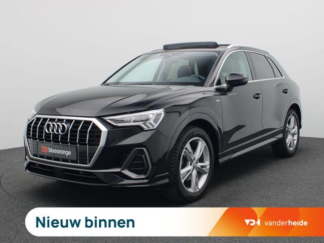 Audi Q3 35 TFSI S Line Pro Line 150PK S-Tronic Pano-Schuifdak, Side Assist, Cruise Controle, Stoelverwarming, Achteruitrijcamera, Matrix-LED Verlichting, Trekhaak, 19" LM Velgen