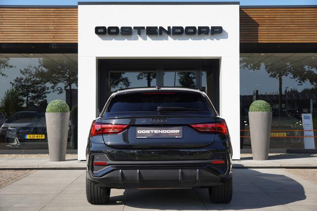 Audi Q3 Sportback 45TFSIe/245pk S-Line|2022|Matrix LED|PDC+360Camera|SONOS|Virtual Cockpit|Cruise+ACC|Sfeerverlichting|El.achterklep|20"Blackstyle|Electr.Stoelen+Memory