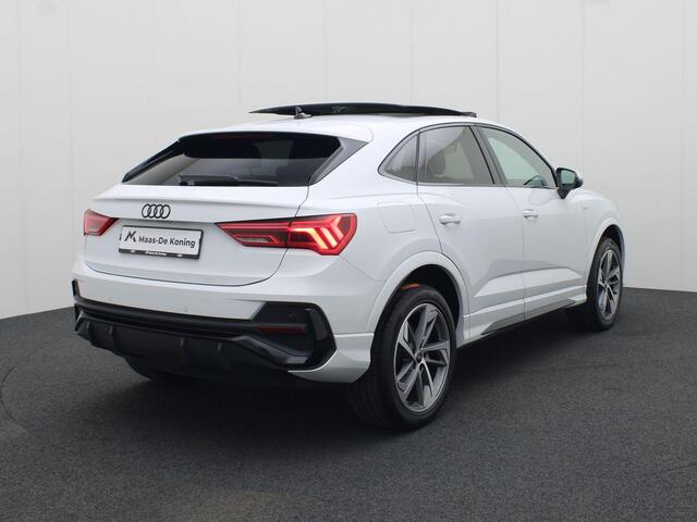 Audi Q3 Sportback 45 TFSIe 245pk S Line · Panoramadak · Leder · Adaptieve dempers · Adaptive Cruise Control · Dodehoeksensor ·