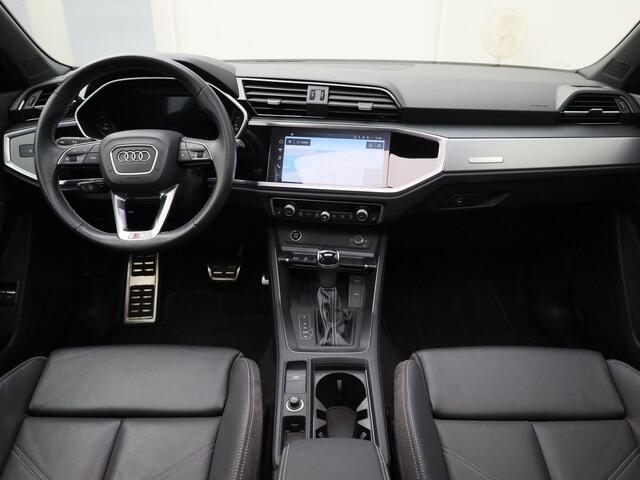 Audi Q3 Sportback 45 TFSIe 245pk S Line · Panoramadak · Leder · Adaptieve dempers · Adaptive Cruise Control · Dodehoeksensor ·