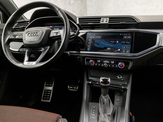 Audi Q3 35 TFSI S-Line Sport 150Pk Automaat (2X S-LINE, APPLE CARPLAY, GROOT NAVI, CAMERA, LEDER, SPORTSTOELEN, TREKHAAK, GETINT GLAS, CRUISE, NIEUWE APK, NIEUWSTAAT)