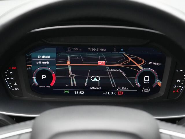 Audi Q3 35 TFSI 150 pk S-tronic Advanced | Matrix LED | Leder | Parkeersensoren voor/achter | Stoelverwarming | Cruise Control | Side Assist | 18 inch