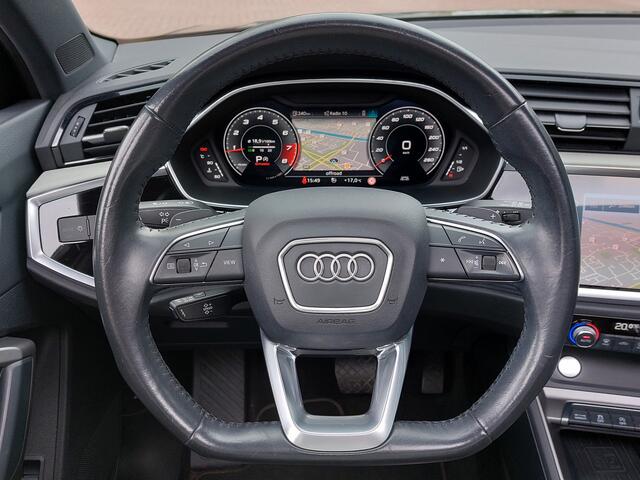 Audi Q3 40 TFSI 190pk Quattro Edition One | Navi | Cruise | Led Matrix | Leder+Stoelverwarming | Panorama Schuifdak | Keyless Entry | Dodehoek+Rijstrooksensor | Pdc+Assist+Camera | 21''lm | Trekhaak
