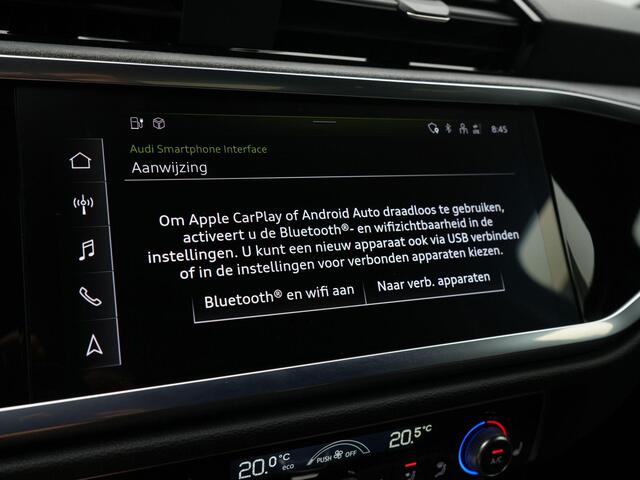 Audi Q3 45 TFSI e 245 pk S-tronic S edition | Panoramadak | SONOS sound | Achteruitrijcamera | Sportstoelen | LED Koplampen | Adaptive Cruise | 20 inch