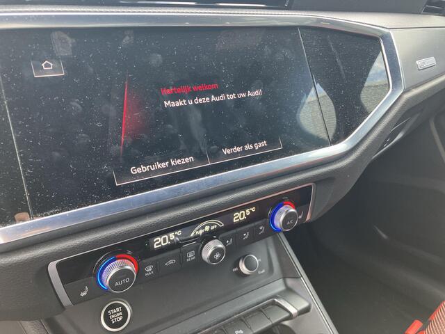 Audi Q3 Sportback 45 TFSI e S Edition · Camera · Apple/Android Car Play · Dodehoeksensor · Elektrische best. stoel · Keyless · Stoelverwarming · Garantie t/m 28-04-2026 of 100.000km