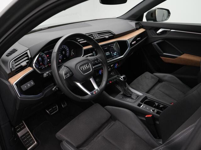 Audi Q3 Sportback 45 TFSI e 245 pk S-tronic S Edition / S-Line | Matrix LED | Achteruitrijcamera | Leder/alcantara | Alcantara delen | Stoelverwarming | Navigatie