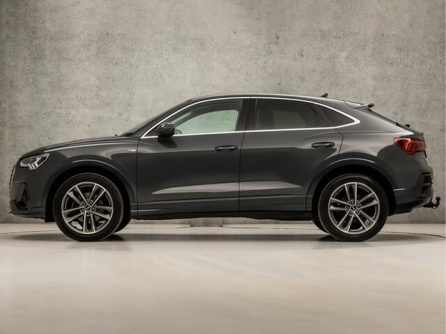 Audi Q3 Sportback 35 TFSI S-Line Sport 150Pk Automaat (2X S-LINE, APPLE CARPLAY, GROOT NAVI, LEDER, SFEERVERLICHTING, STOELVERWARMING, SPORTSTOELEN, ADAPTIVE CRUISE, GETINT GLAS, TREKHAAK, PLAT SPORTSTUUR, NIEUWSTAAT)