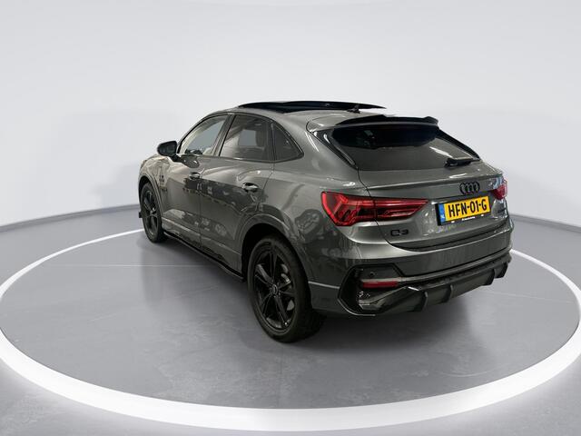 Audi Q3 Sportback 45 TFSIe 245pk S-tronic Advanced Edition · Camera · Apple/Android Car Play · S-line Exterieur · Dodehoek Detectie · Maxton Design · Elek. Trekhaak · 19'' Inch · Garantie t/m 28-07-2027 of 120.000km