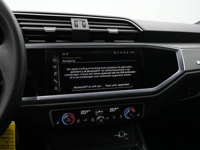 Audi Q3 45 TFSI e 245 pk S-tronic S-Line | Leder/alcantara | Achteruitrijcamera | Stoelverwarming | Navigatie