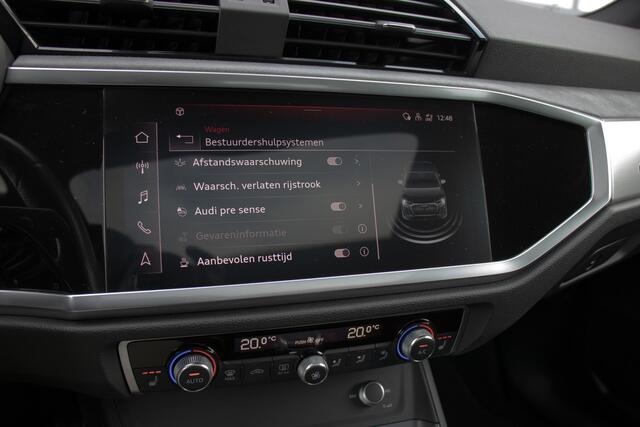 Audi Q3 Sportback 35 TFSI S Edition | S-Line | Black Line | BTW | Pano | 20 Inch Performance | Matrix LED | Virtual | Carplay | ACC | Climate | Stoelverwarming | Leder | DAB | Dealer Onderhouden | Garantie