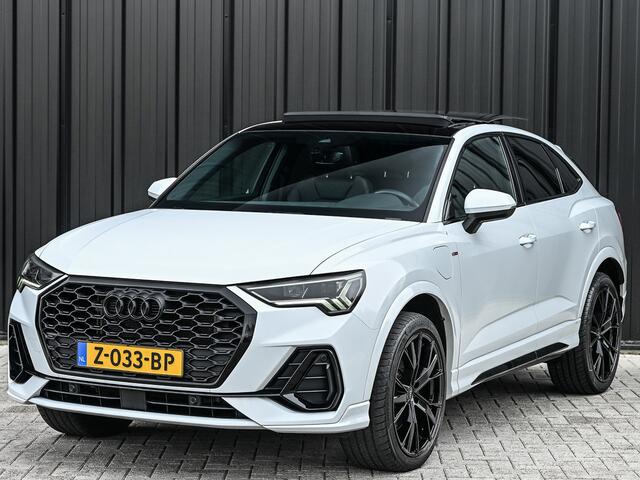 Audi Q3 Sportback 45 TFSI e S Edition · Panoramadak · Leder · Achteruitrijcamera · Stoelverwarming · Climate control · 20 Inch
